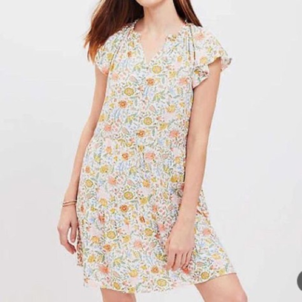 LOFT Tiered Floral Dress